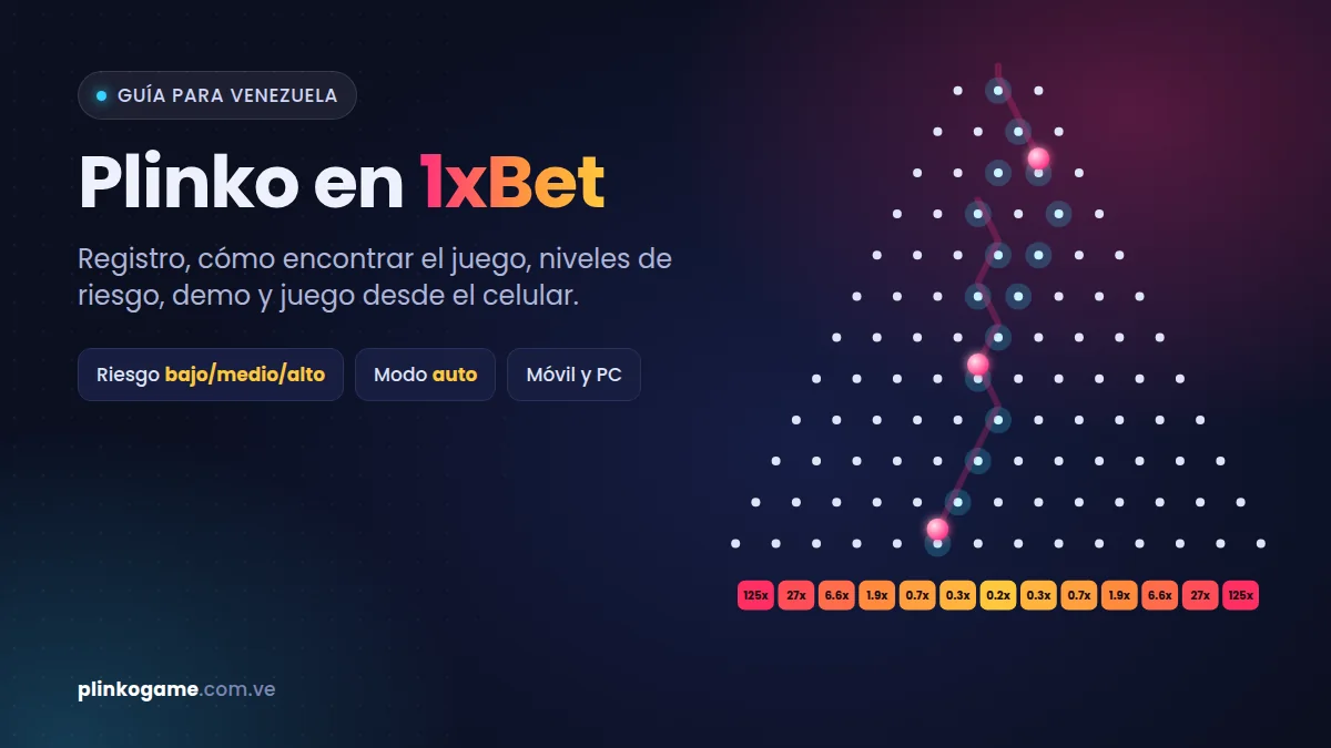 Plinko en 1xBet: guía para jugadores de Venezuela
