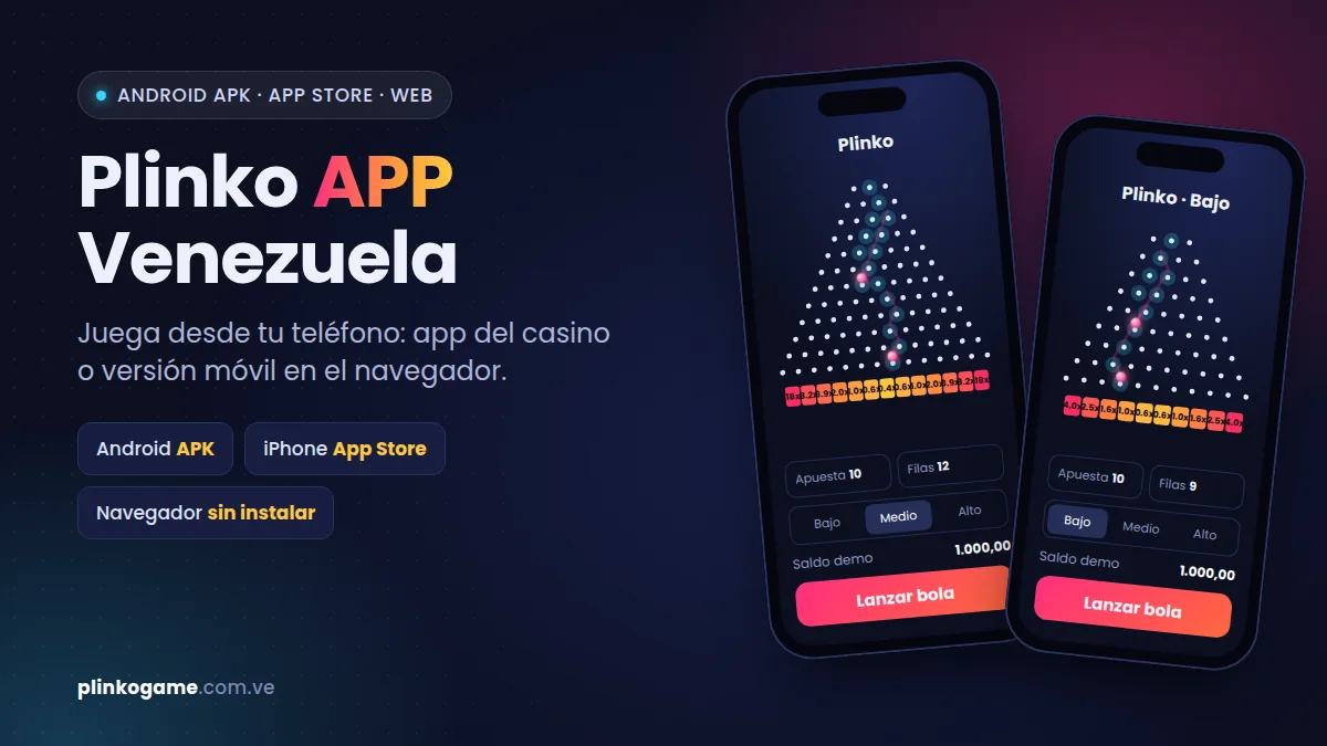 Plinko APP Venezuela en Android y iPhone