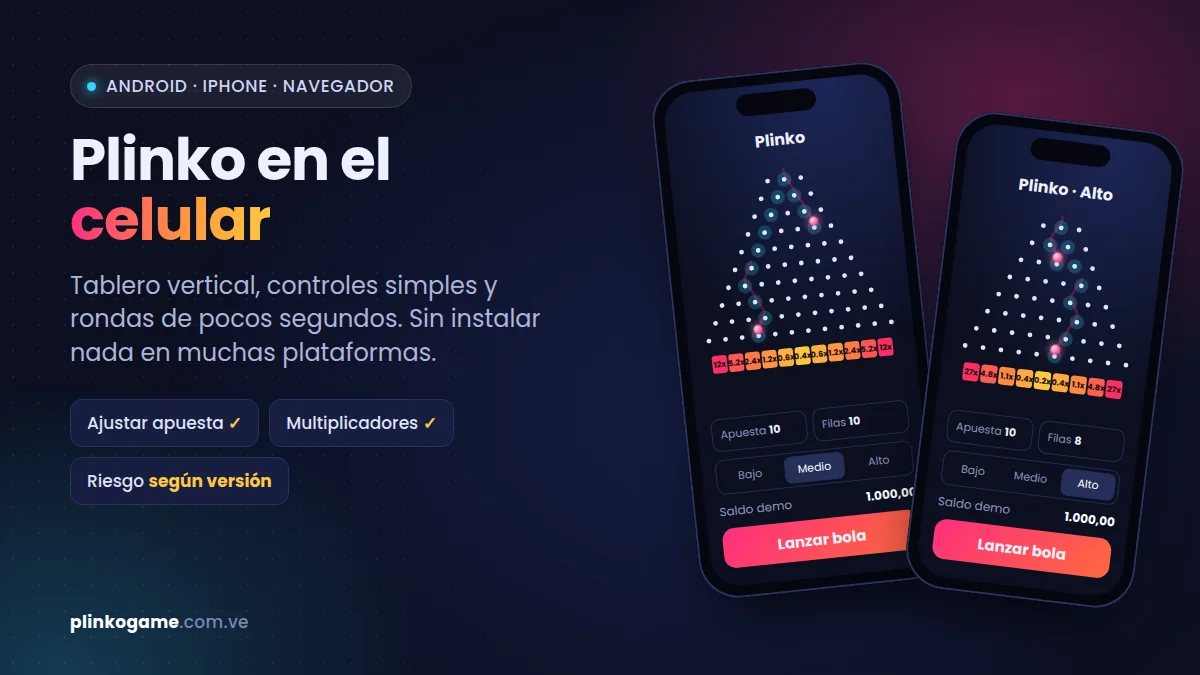 Plinko en el celular: el juego en la pantalla del móvil