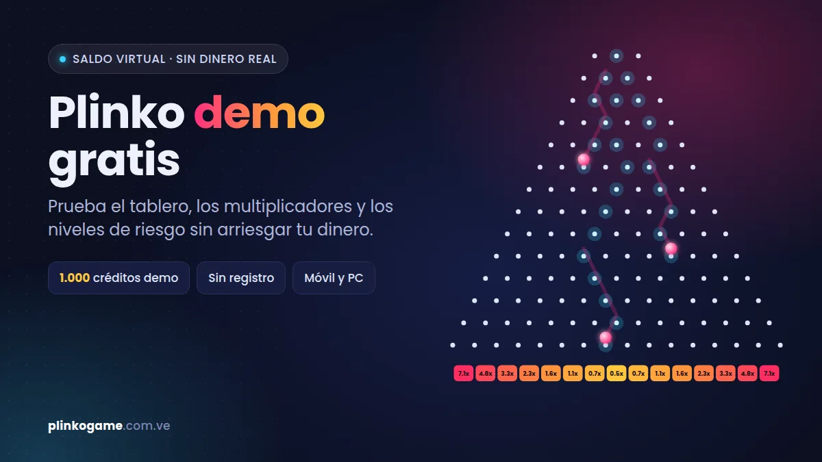 Plinko demo gratis con saldo virtual